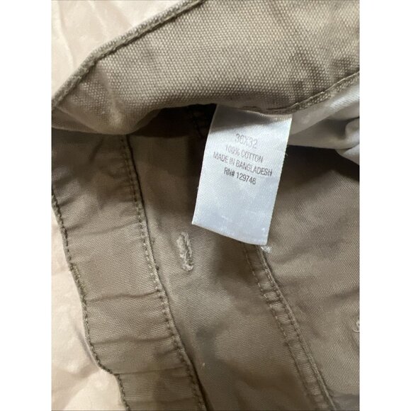 Blue Mountain Men's 36x32 Relaxed Fit Mid-Rise 5-Pocket Canvas Pants Brown - Picture 3 of 4